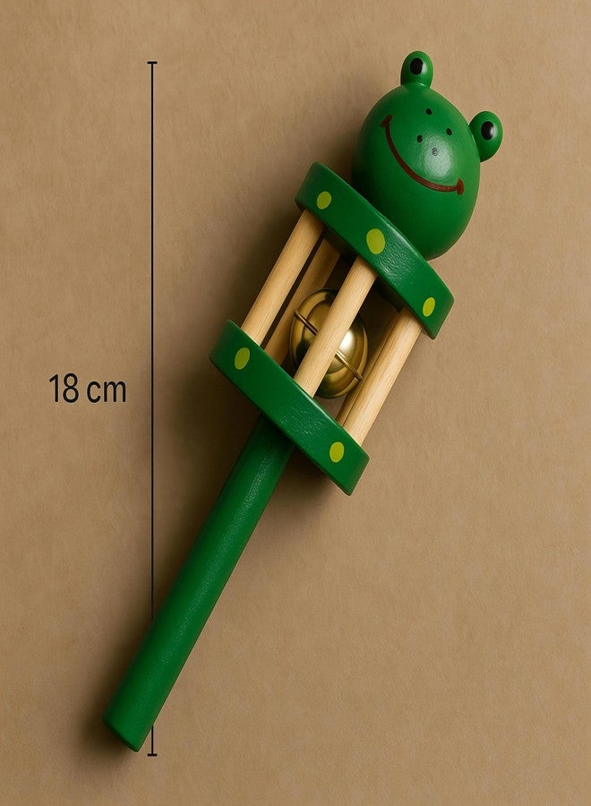 Vemlons Wooden Toy jhunjhuna Wooden Wooden Non Toxic Colourful Rattle Toys for New Born Baby, Musical Infant Toy, / Dugi Dugi Rattle Sweet Cuddle Infant of JhunJhuna - Image 4